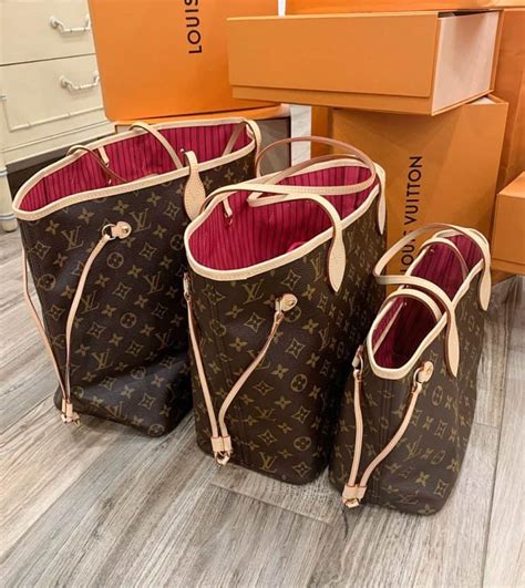 louis vuitton neverfull size difference|louis vuitton neverfull price list.